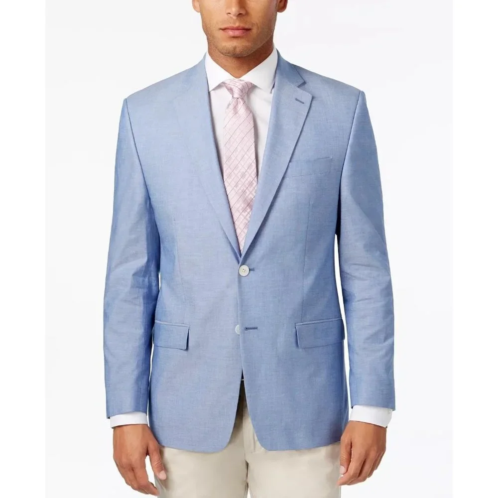 Lauren Ralph Lauren Men's Linen Sport Coat, Jacket, Blazer Lite Blue Size 40R - Picture 7 of 17